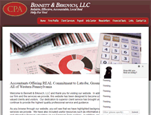 Tablet Screenshot of bennettandbrkovichcpas.com